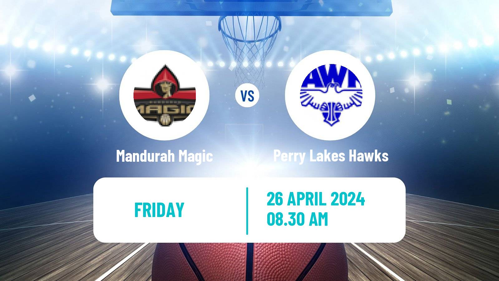 Basketball Australian NBL1 West Mandurah Magic - Perry Lakes Hawks