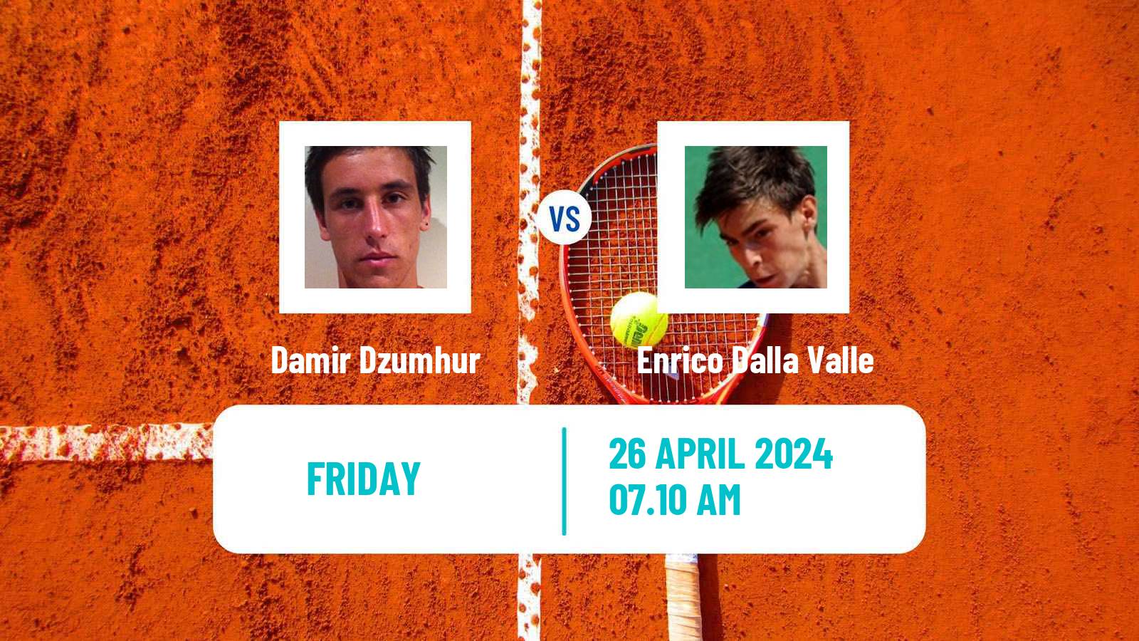 Tennis Ostrava Challenger Men Damir Dzumhur - Enrico Dalla Valle