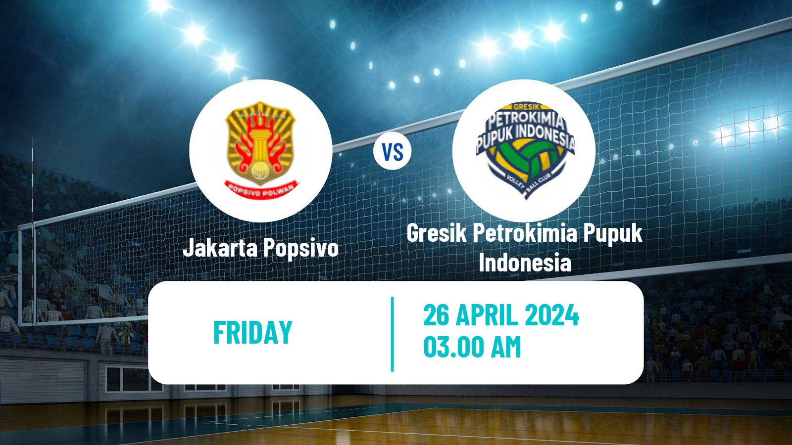 Volleyball Indonesian Proliga Volleyball Women Jakarta Popsivo - Gresik Petrokimia Pupuk Indonesia