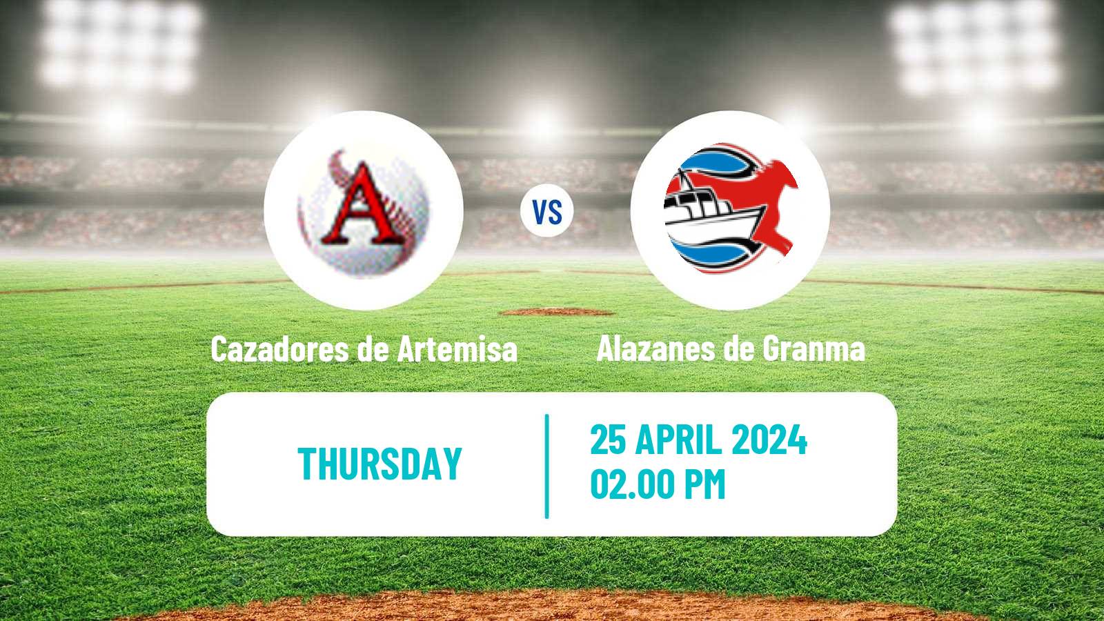 Baseball Cuba Serie Nacional Baseball Cazadores de Artemisa - Alazanes de Granma