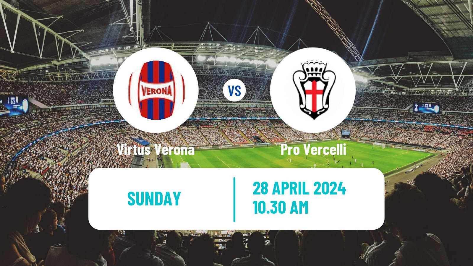 Soccer Italian Serie C Group A Virtus Verona - Pro Vercelli