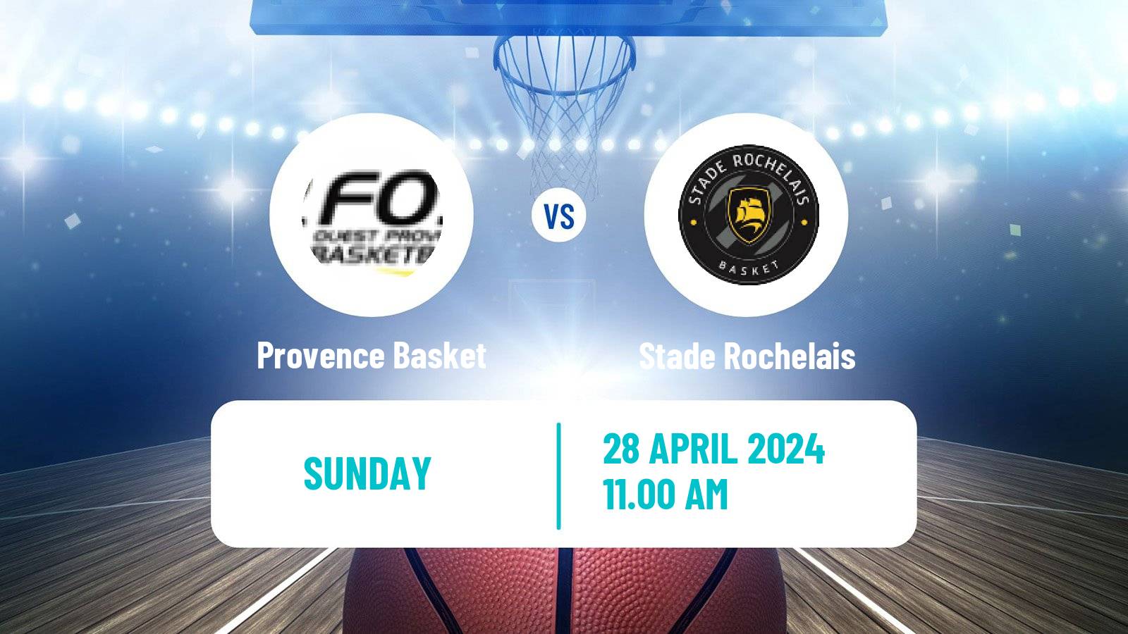 Basketball French LNB Pro B Provence Basket - Stade Rochelais