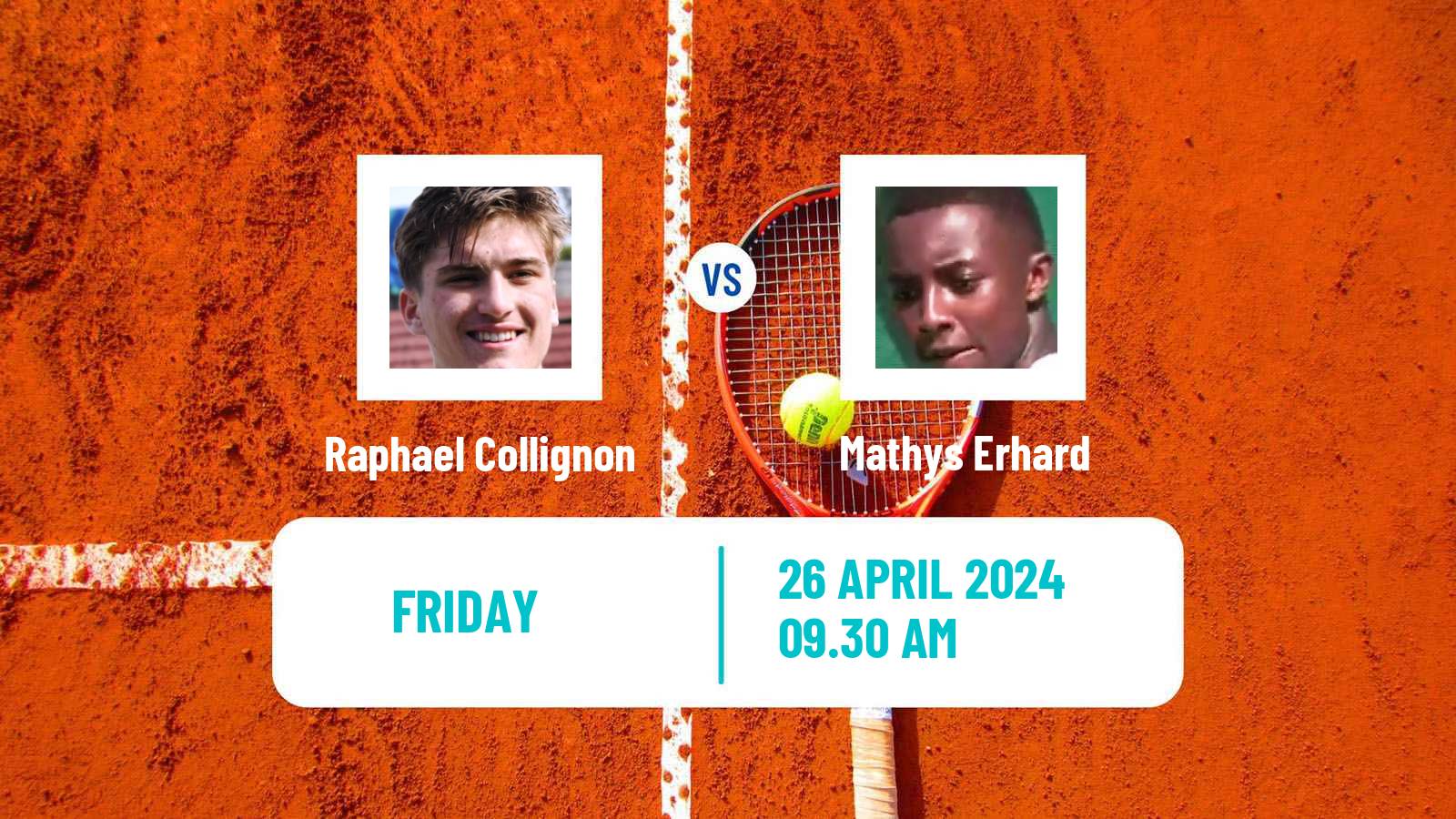 Tennis ITF M25 Angers Men Raphael Collignon - Mathys Erhard