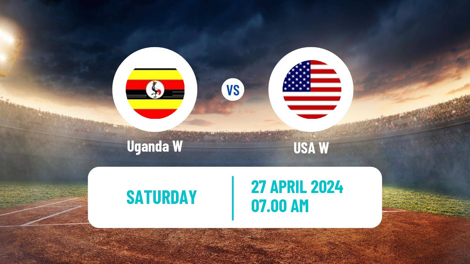 Cricket ICC World Twenty20 Women Uganda W - USA W