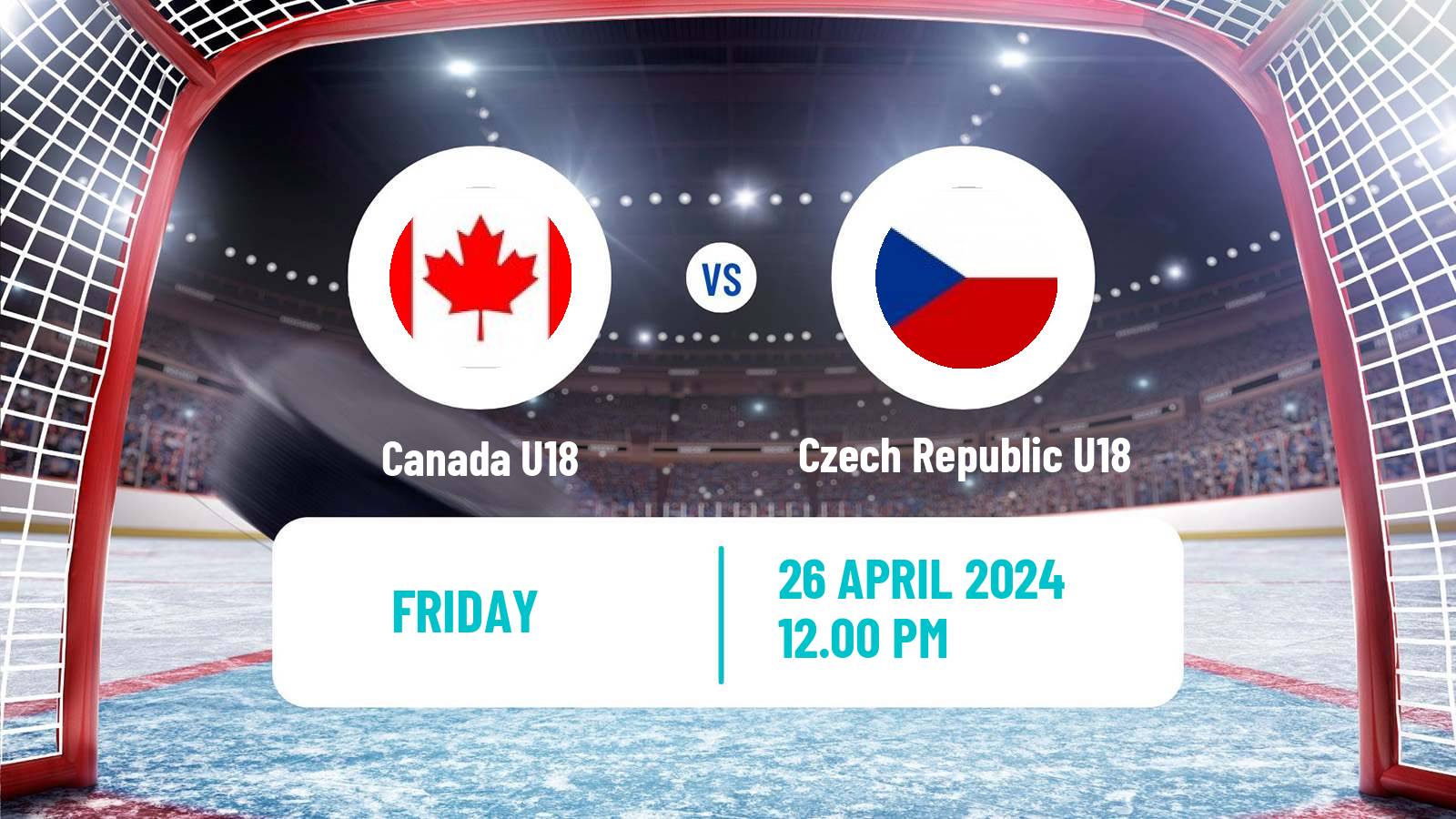 Hockey IIHF World U18 Championship Canada U18 - Czech Republic U18