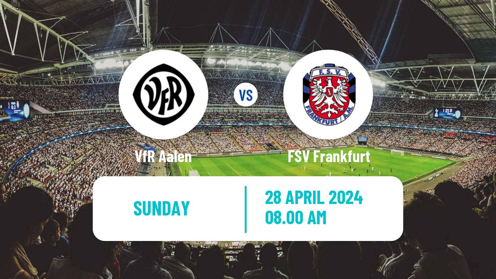Soccer German Regionalliga Sudwest VfR Aalen - FSV Frankfurt