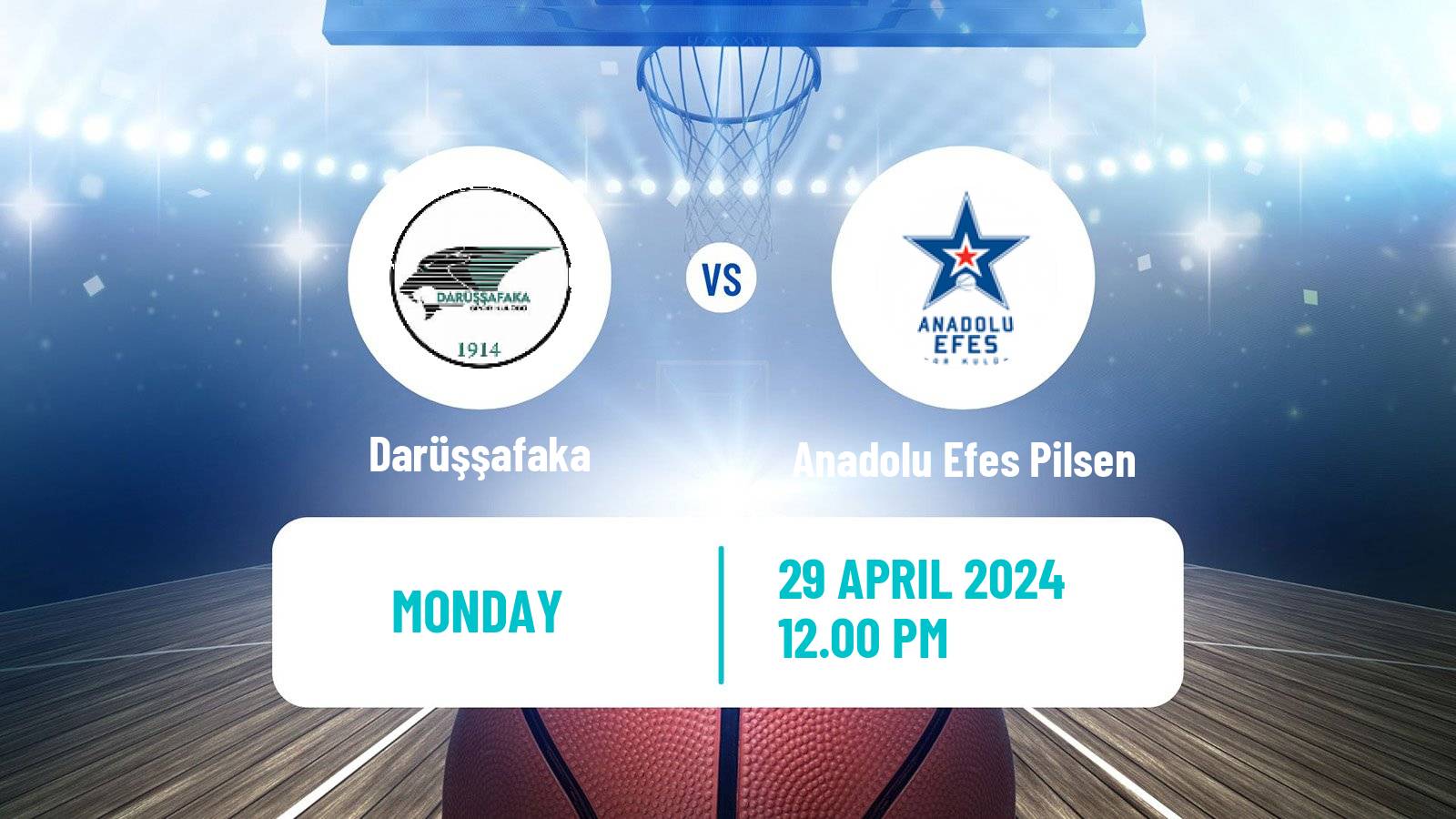 Basketball Turkish Basketball Super Ligi Darüşşafaka - Anadolu Efes Pilsen