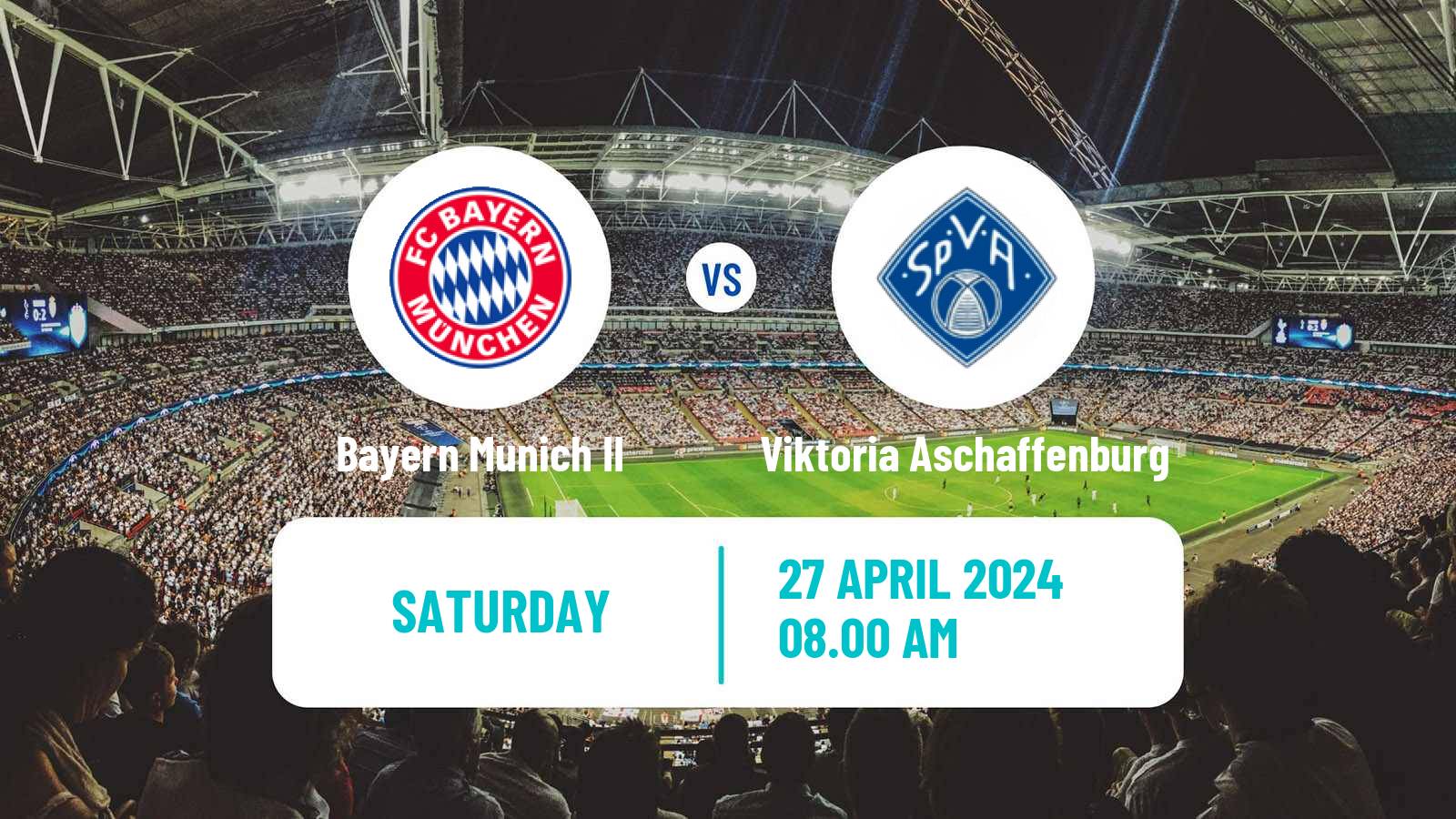 Soccer German Regionalliga Bayern Bayern Munich II - Viktoria Aschaffenburg