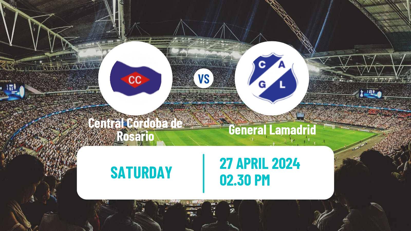 Soccer Argentinian Primera C Central Córdoba de Rosario - General Lamadrid