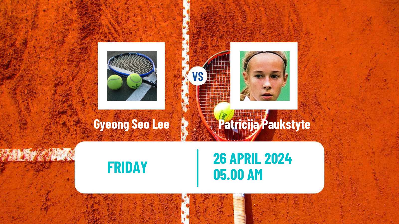 Tennis ITF W15 Monastir 15 Women Gyeong Seo Lee - Patricija Paukstyte