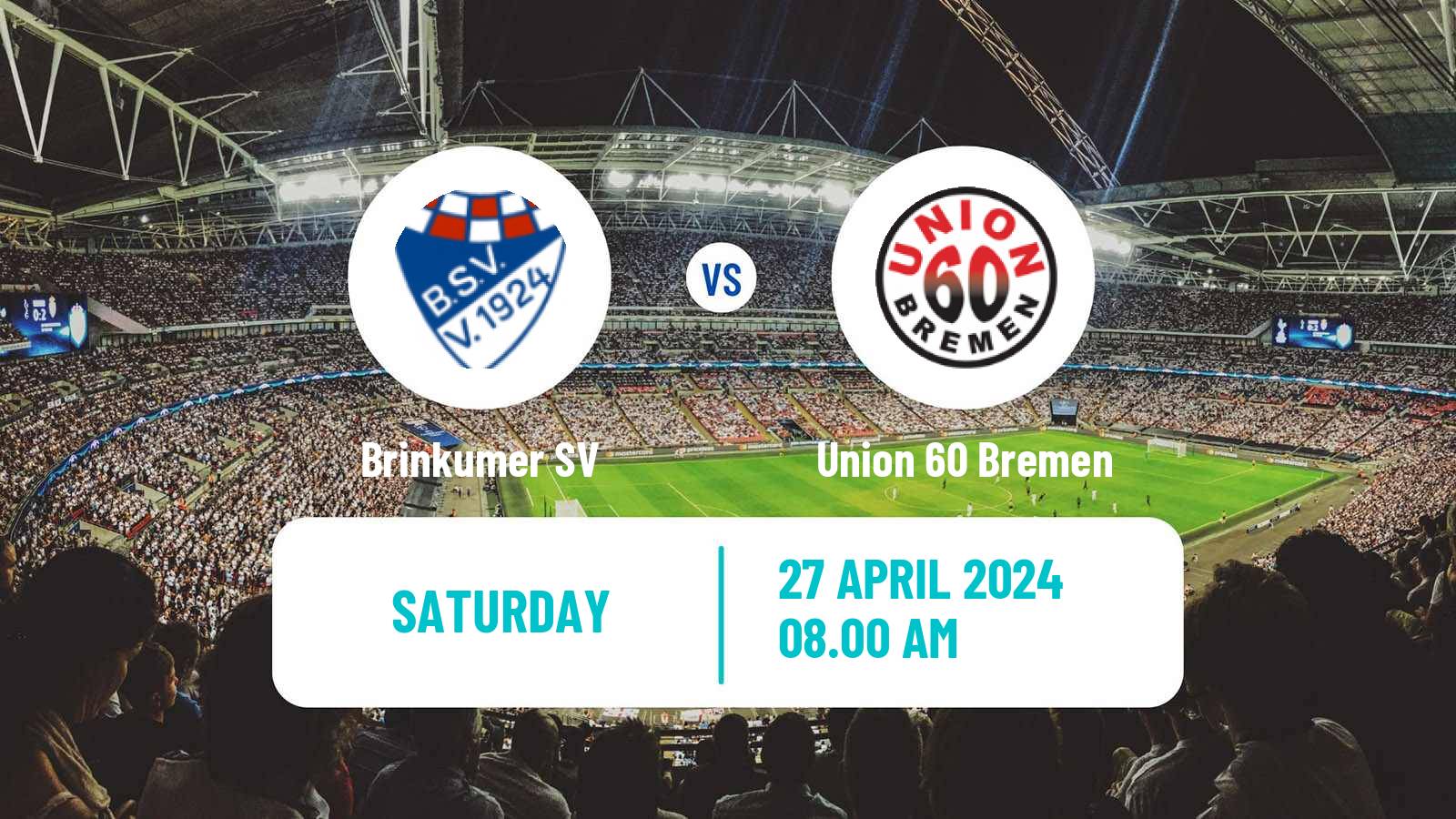 Soccer German Oberliga Bremen Brinkumer - Union 60 Bremen
