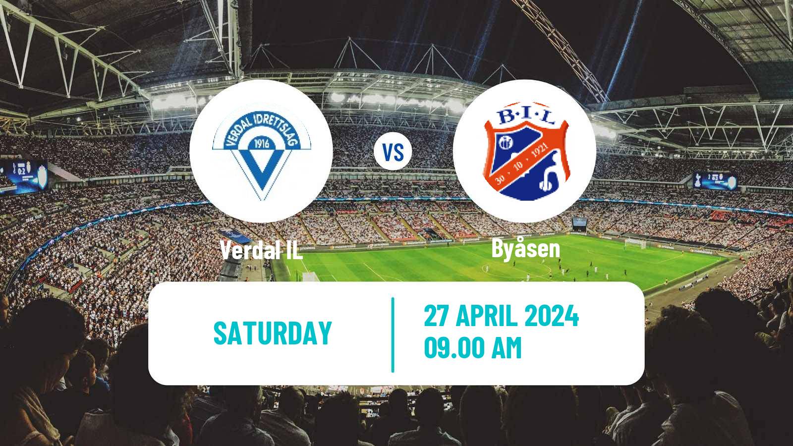 Soccer Norwegian Division 3 - Group 4 Verdal - Byåsen