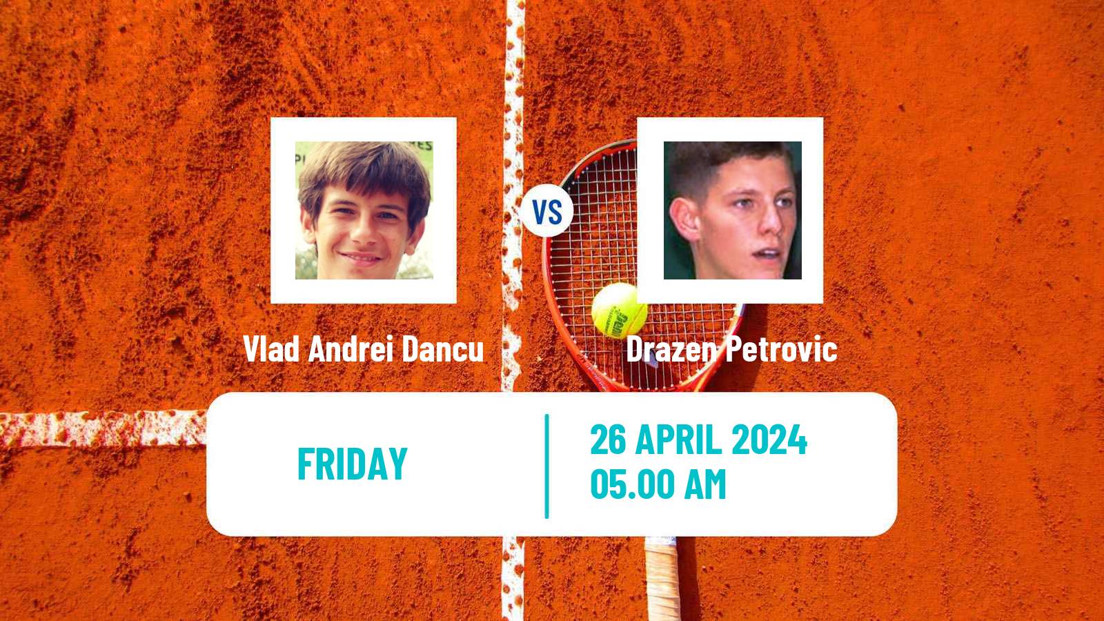 Tennis ITF M15 Kursumlijska Banja 2 Men Vlad Andrei Dancu - Drazen Petrovic