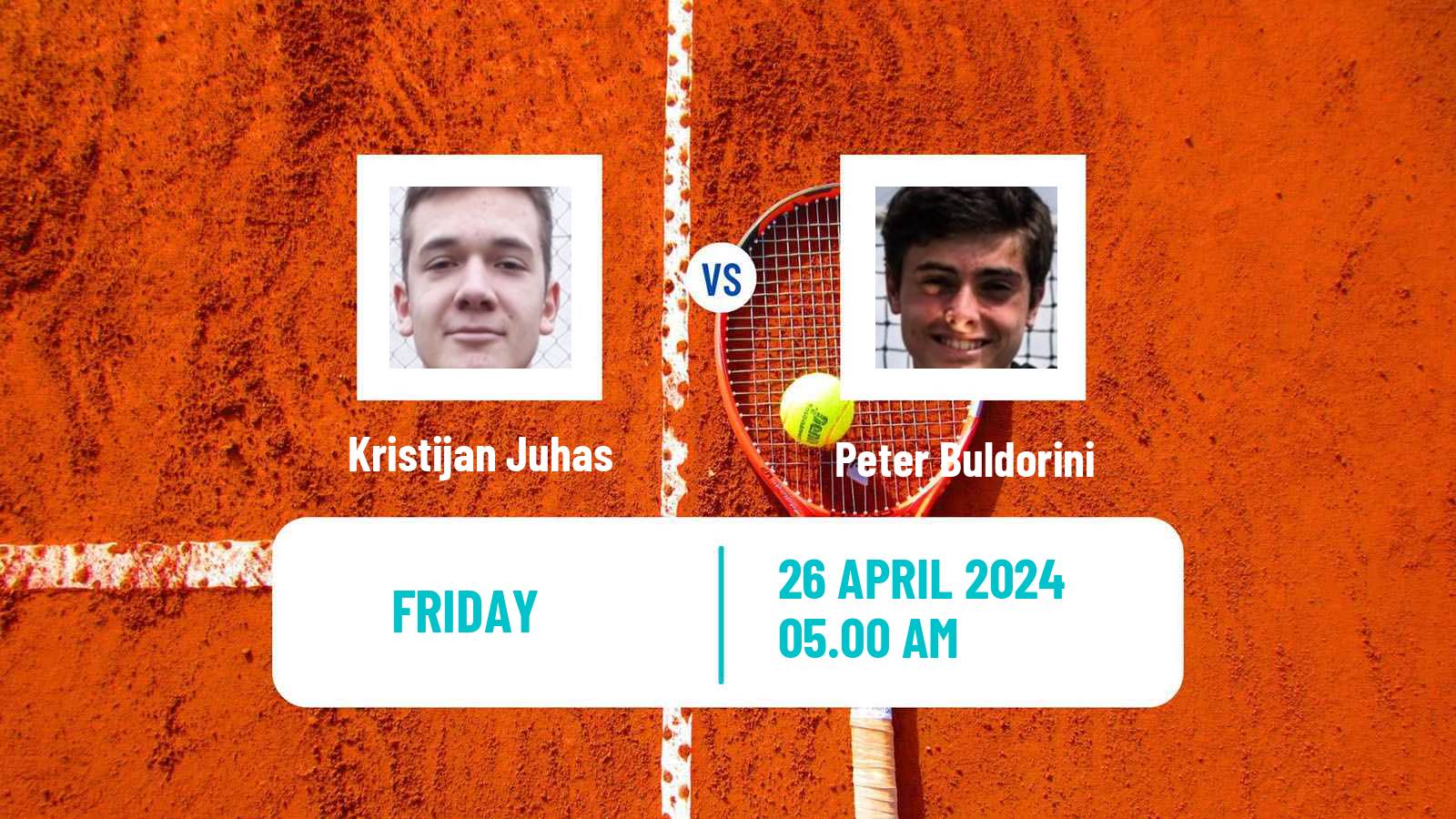 Tennis ITF M15 Kursumlijska Banja 2 Men Kristijan Juhas - Peter Buldorini