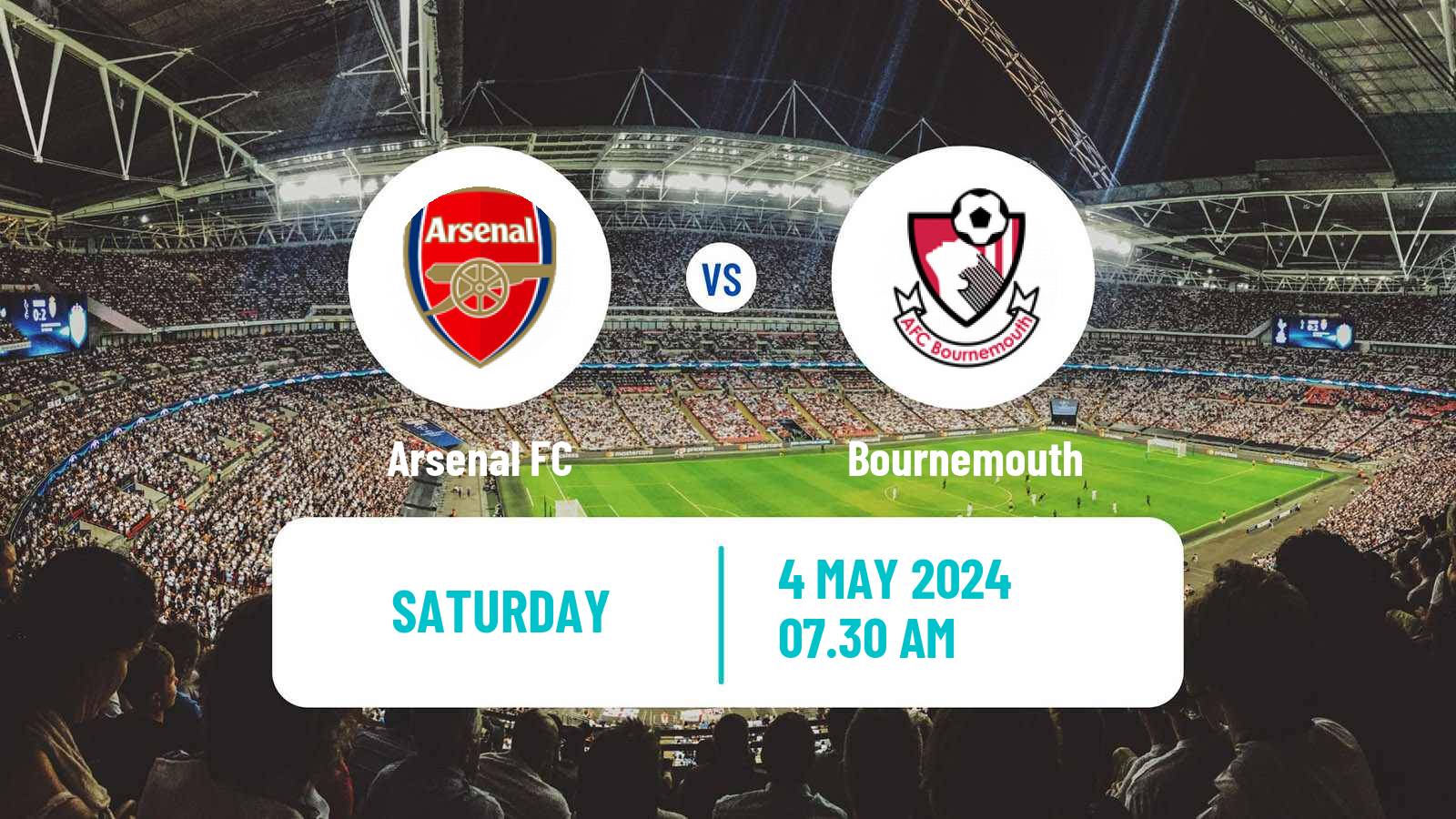 Soccer English Premier League Arsenal - Bournemouth