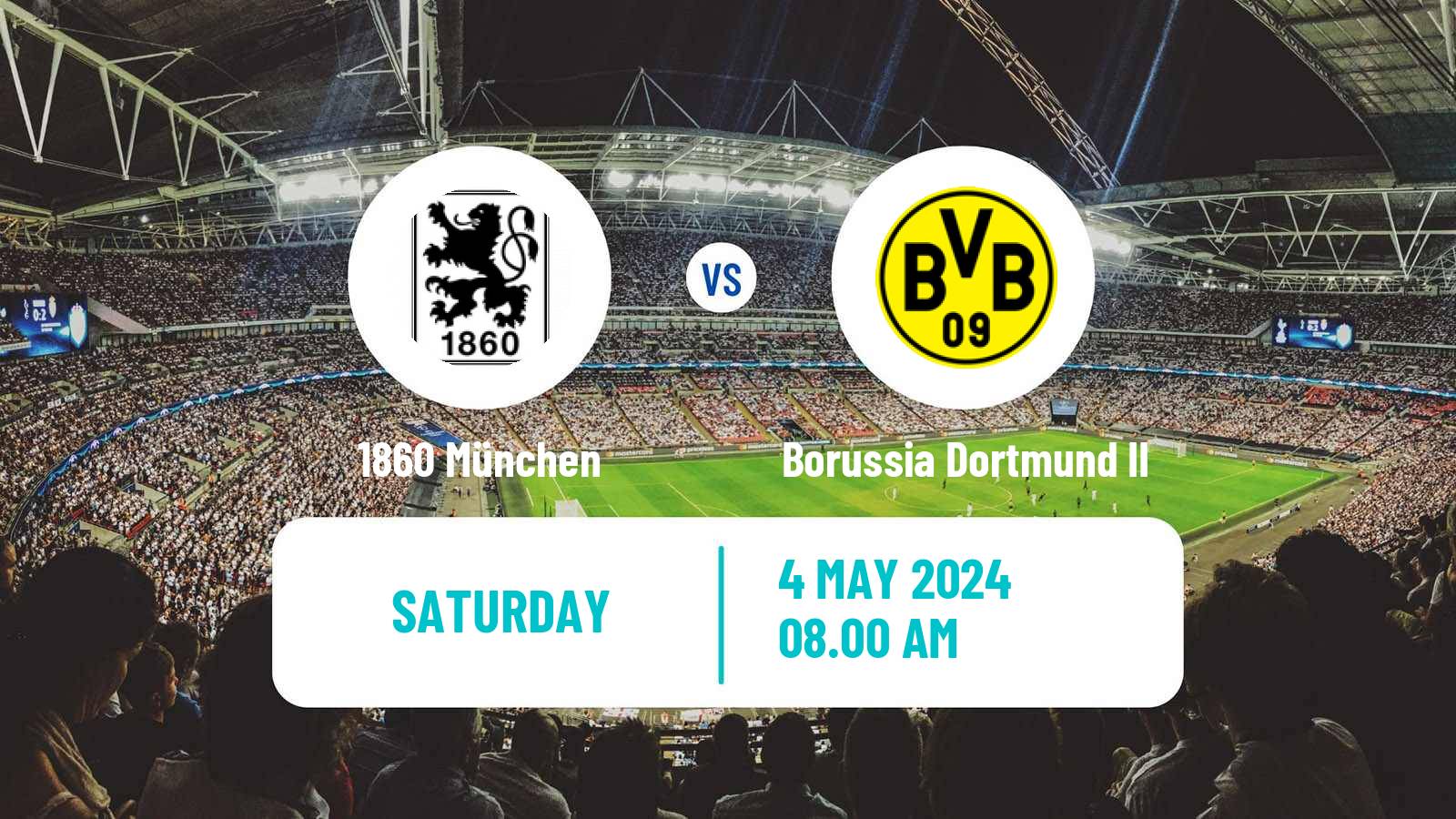 Soccer German 3 Bundesliga 1860 München - Borussia Dortmund II