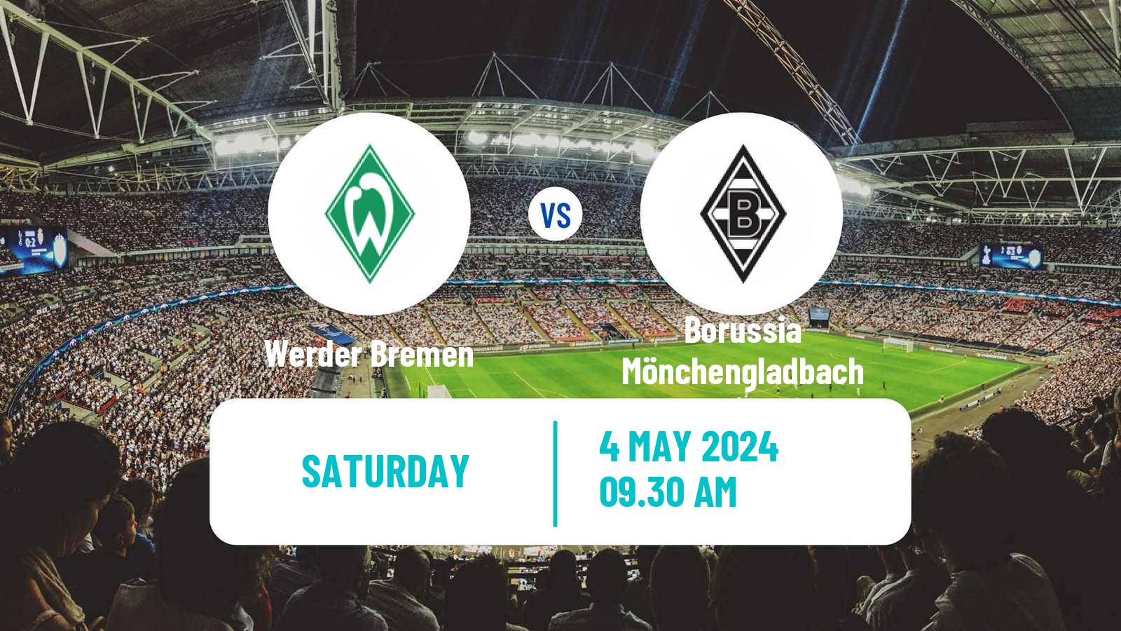 Soccer German Bundesliga Werder Bremen - Borussia Mönchengladbach