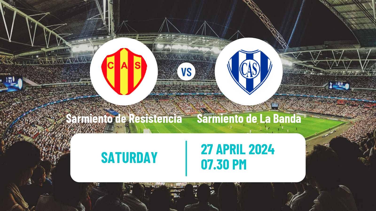 Soccer Argentinian Torneo Federal Sarmiento de Resistencia - Sarmiento de La Banda