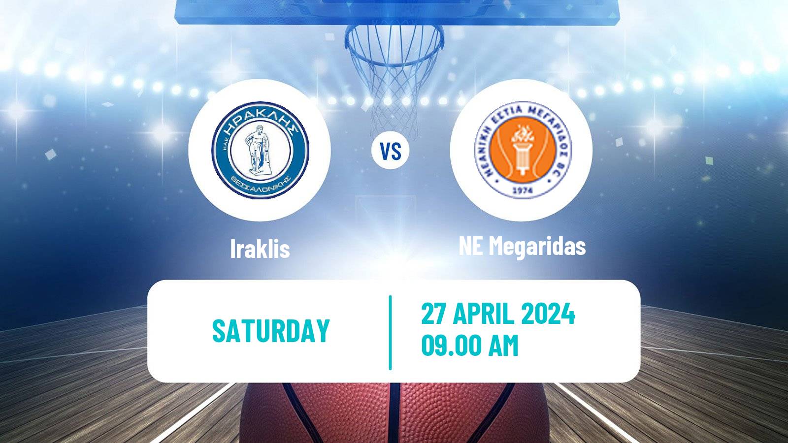 Basketball Greek Elite League Basketball Iraklis - Megaridas