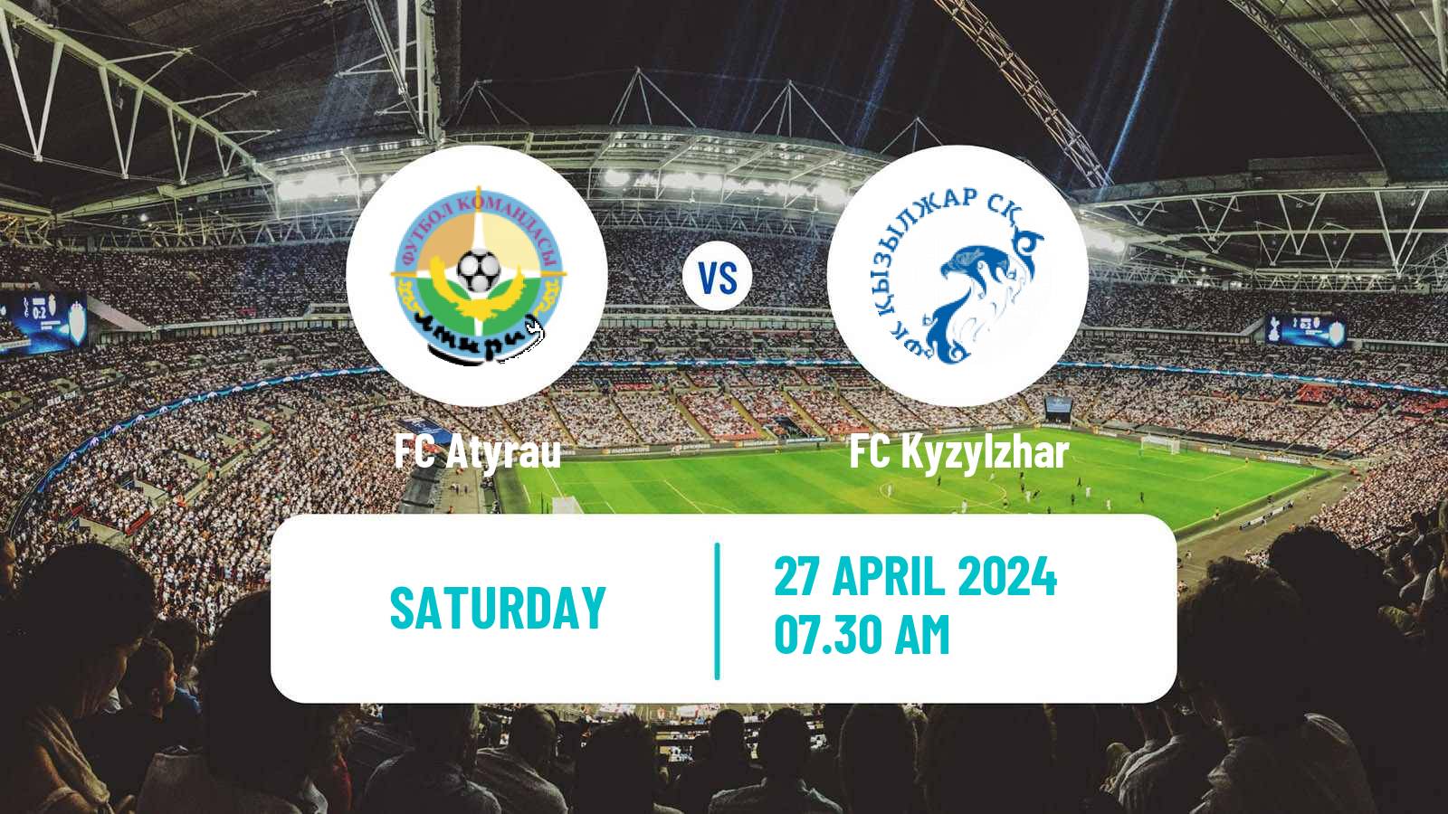 Soccer Kazakh Premier League Atyrau - Kyzylzhar