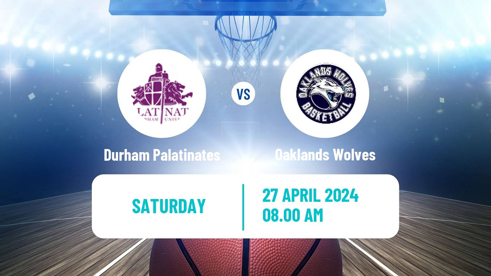 Basketball British WBBL Durham Palatinates - Oaklands Wolves