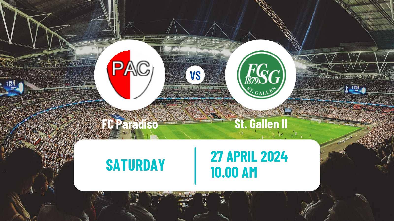Soccer Swiss Promotion League Paradiso - St. Gallen II