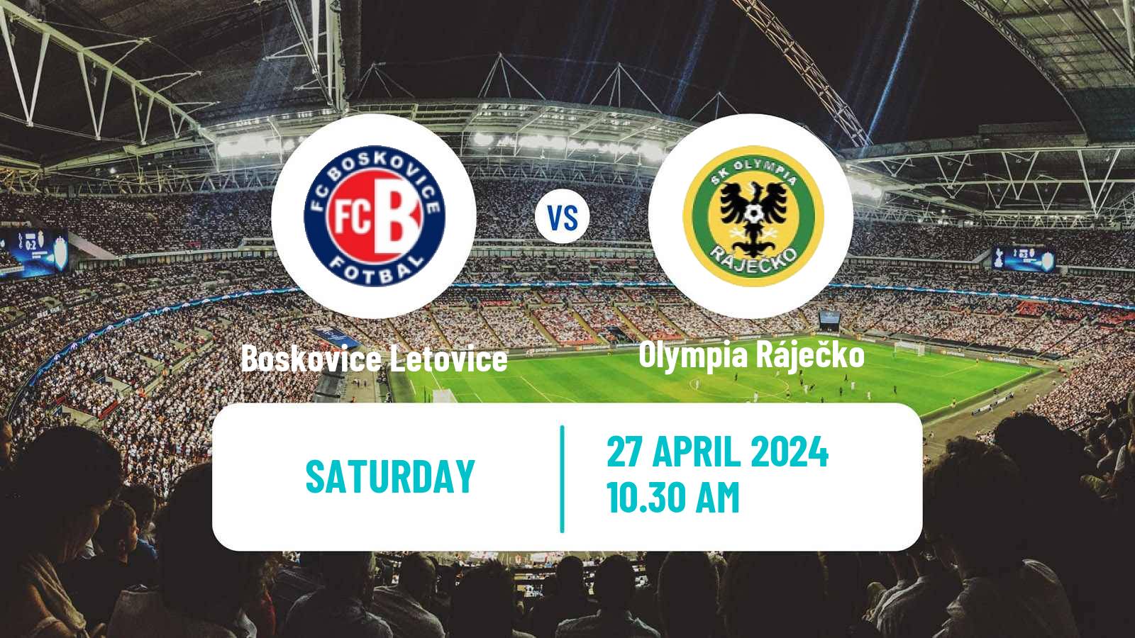 Soccer Czech Jihomoravsky KP Boskovice Letovice - Olympia Ráječko