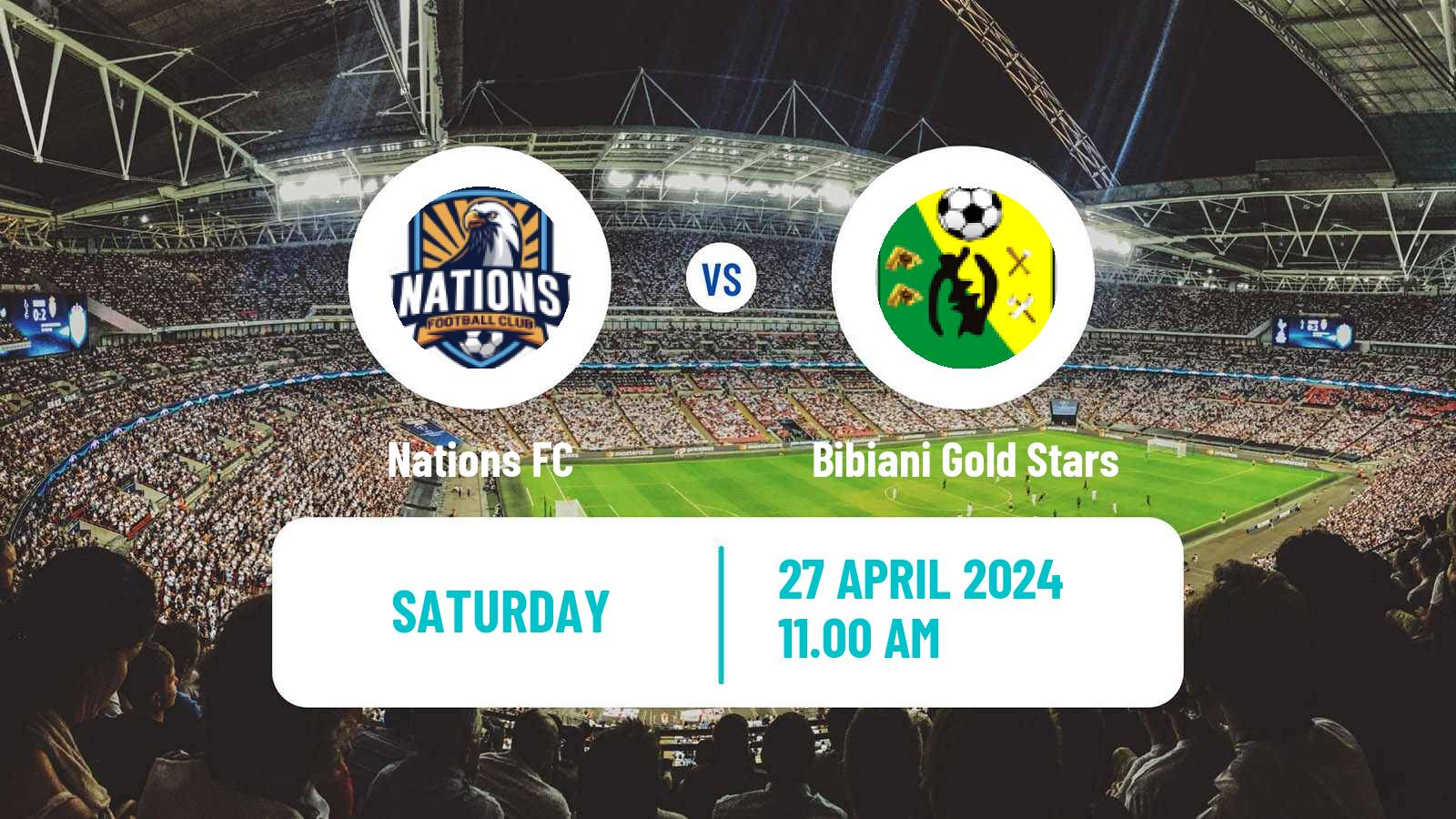 Soccer Ghanaian Premier League Nations FC - Bibiani Gold Stars