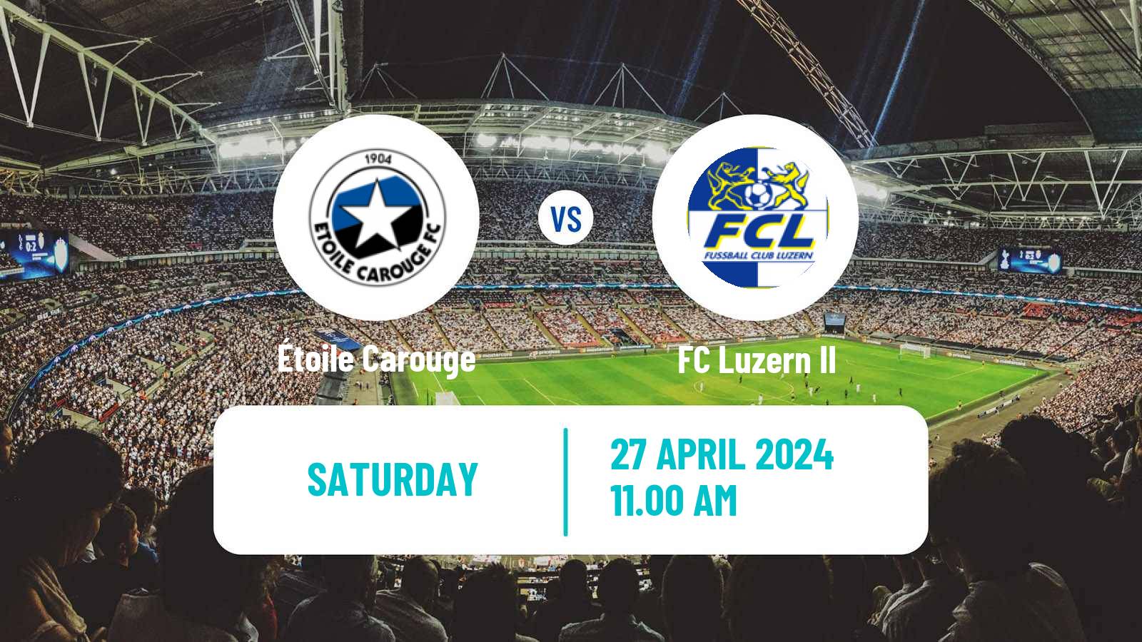 Soccer Swiss Promotion League Étoile Carouge - Luzern II