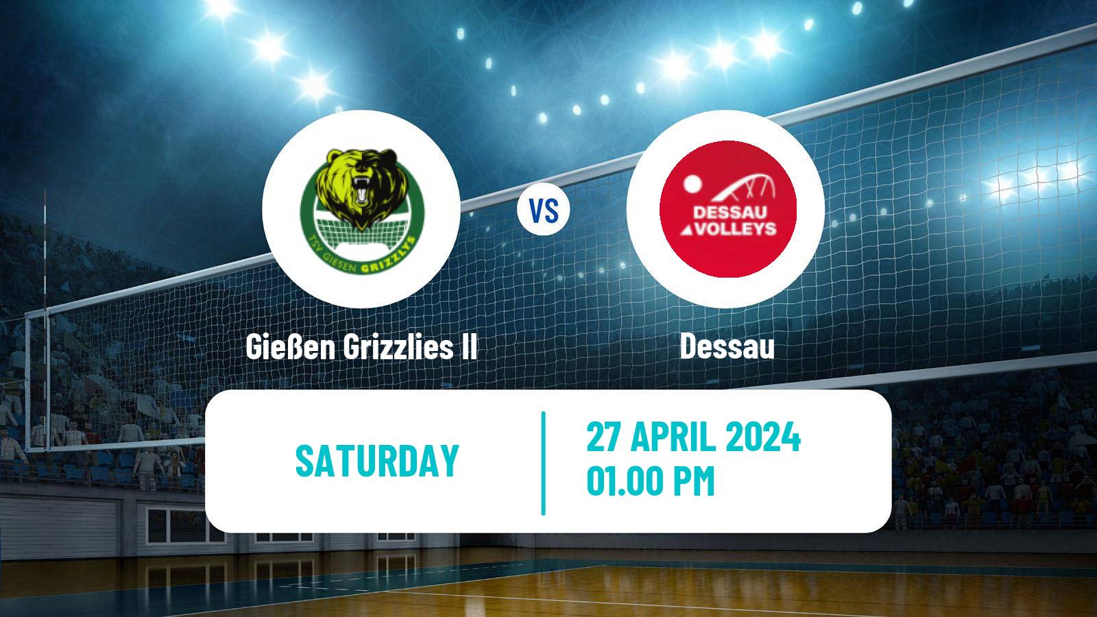 Volleyball German 2 Bundesliga North Volleyball Gießen Grizzlies II - Dessau