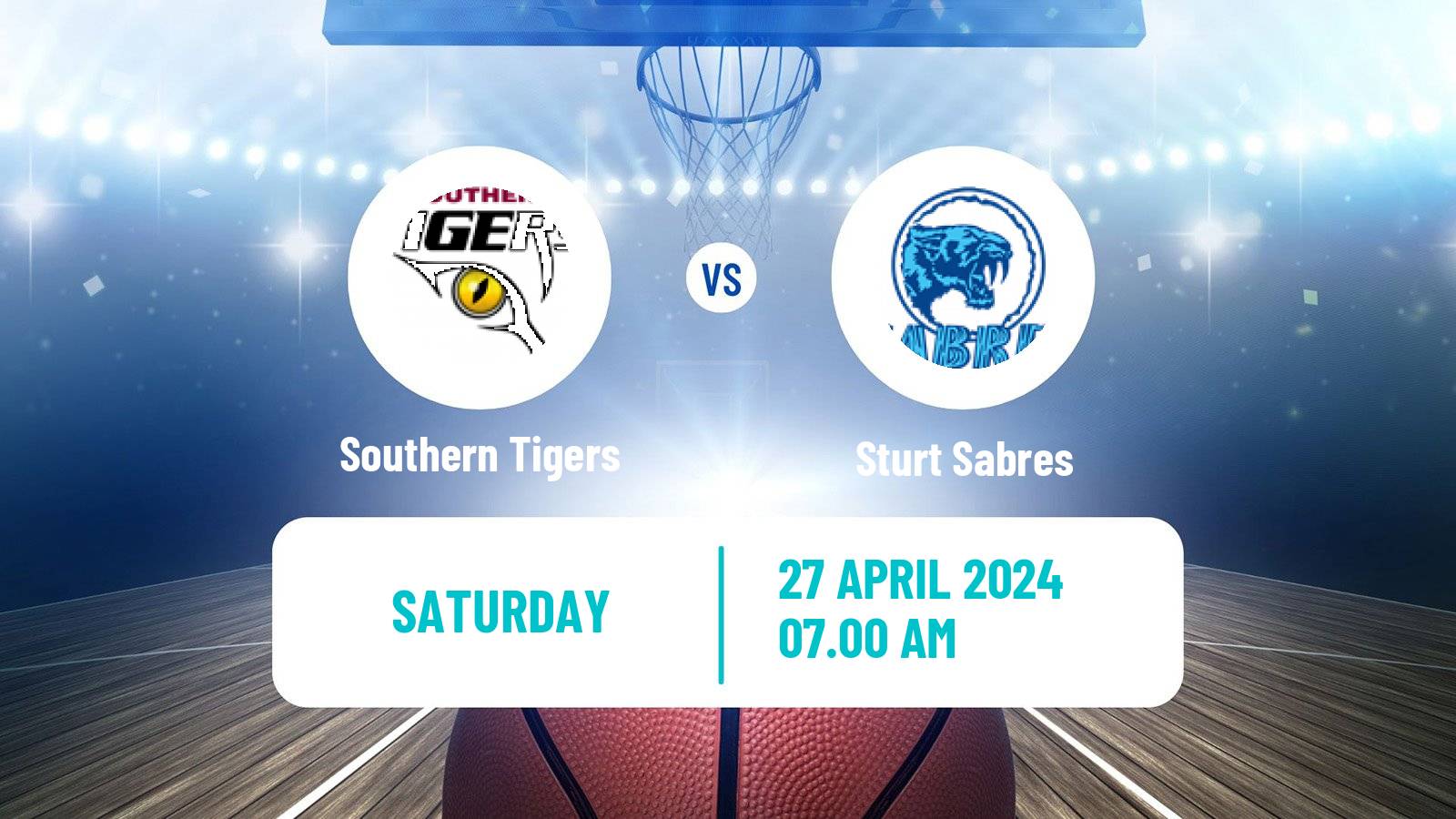 Basketball Australian NBL1 Central Southern Tigers - Sturt Sabres