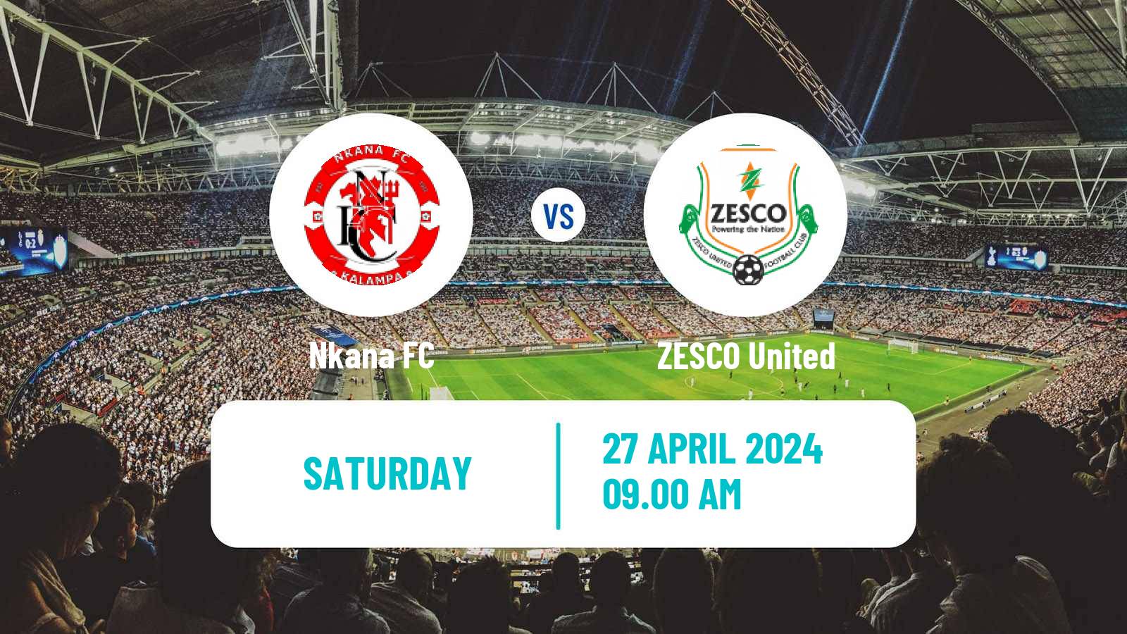 Soccer Zambian Premier League Nkana - ZESCO United