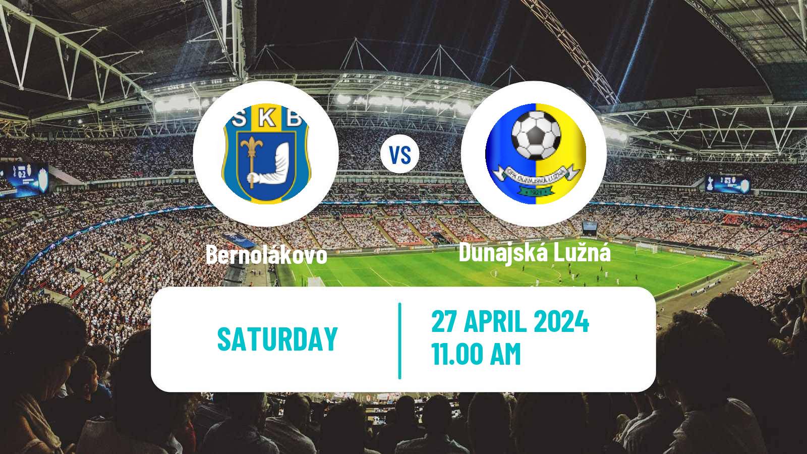 Soccer Slovak 4 Liga Bratislava Bernolákovo - Dunajská Lužná