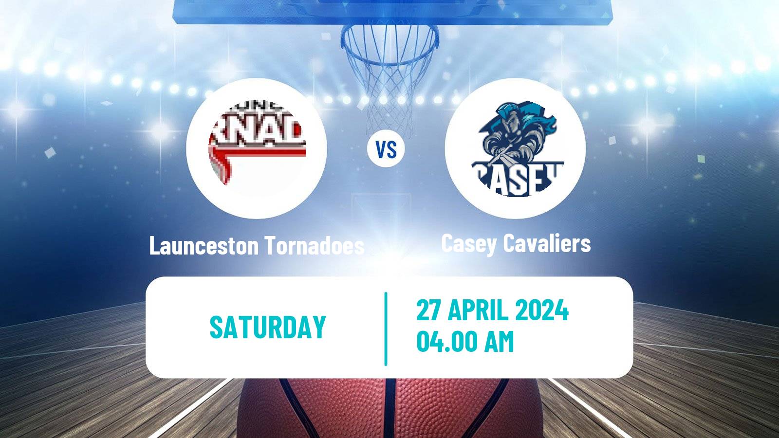 Basketball Australian NBL1 South Women Launceston Tornadoes - Casey Cavaliers
