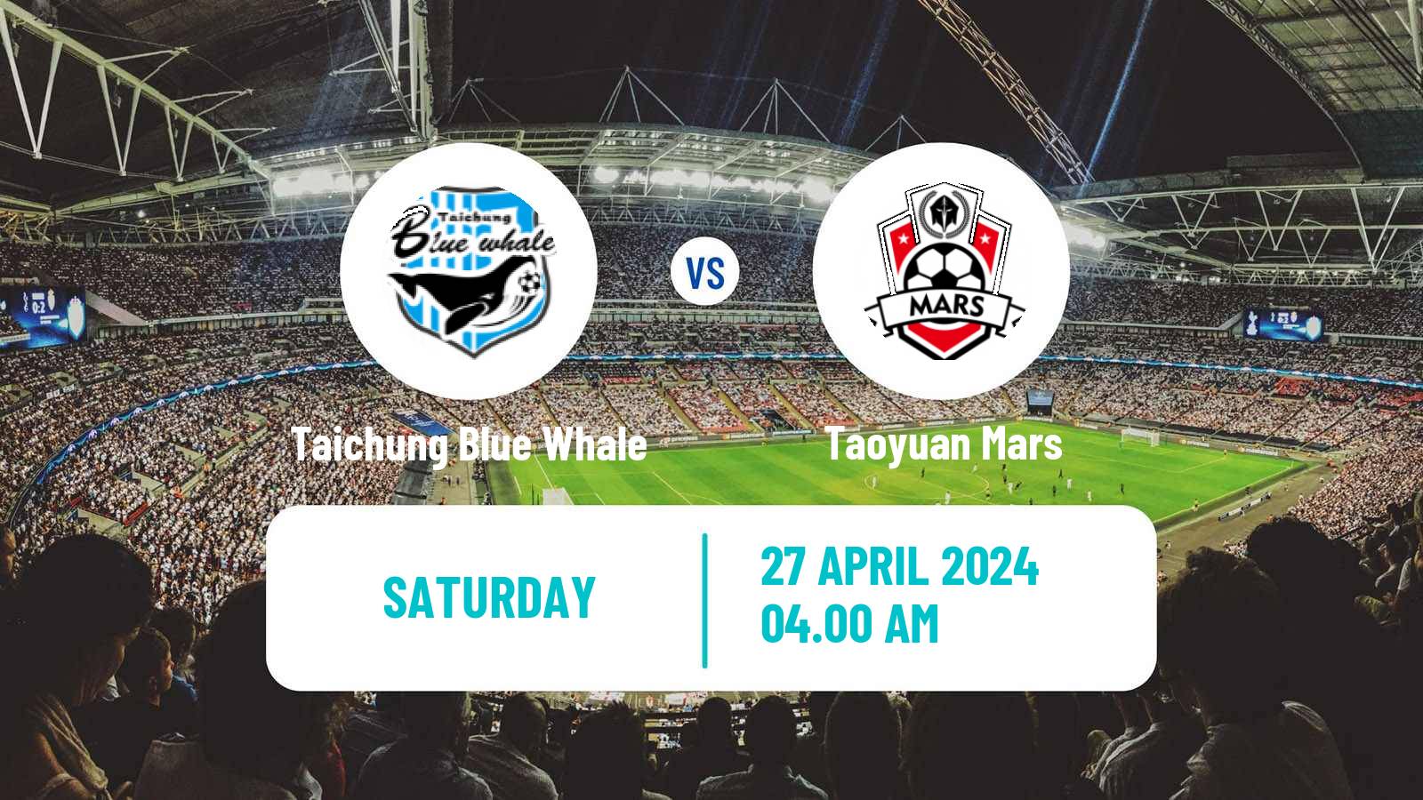Soccer Taiwan Football League Women Taichung Blue Whale - Taoyuan Mars