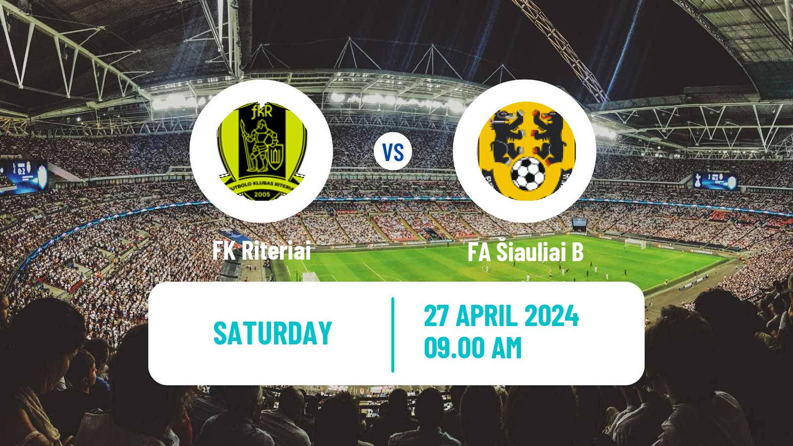 Soccer Lithuanian Division 2 Riteriai - FA Šiauliai B