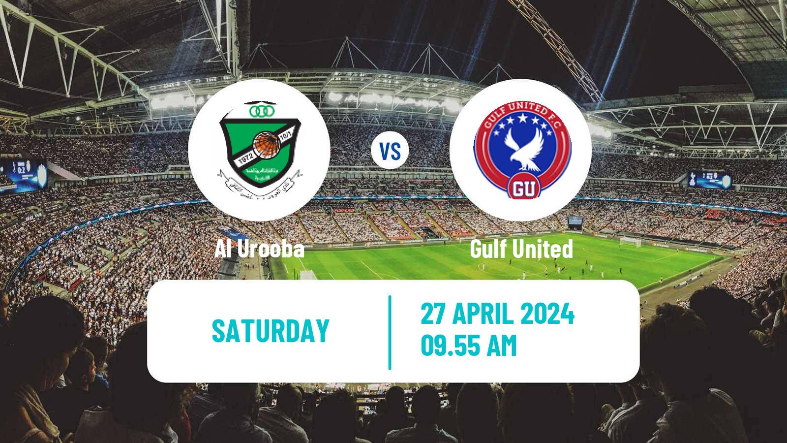 Soccer UAE Division 1 Al Urooba - Gulf United
