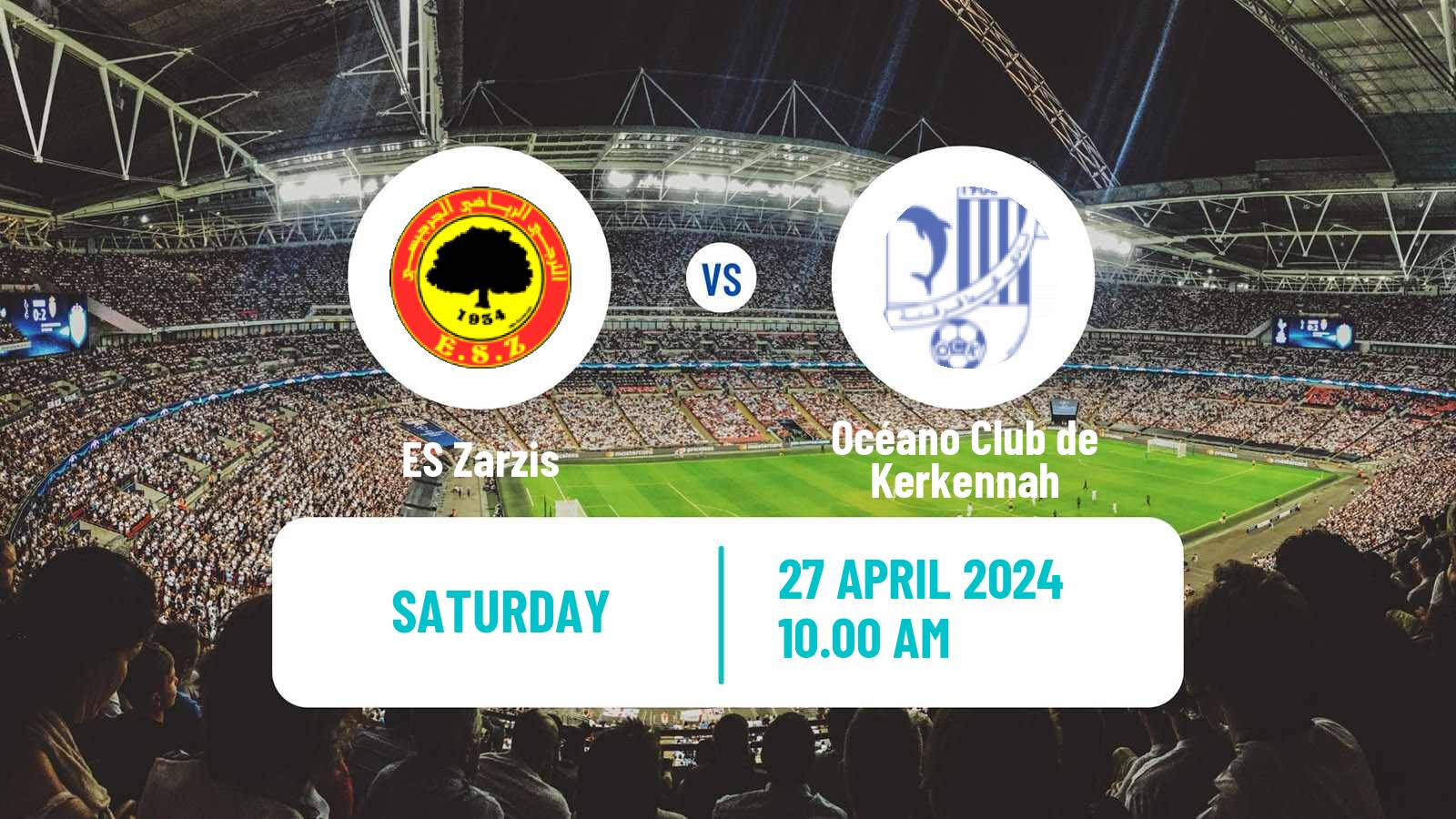 Soccer Tunisian Ligue 2 Zarzis - Océano Club de Kerkennah