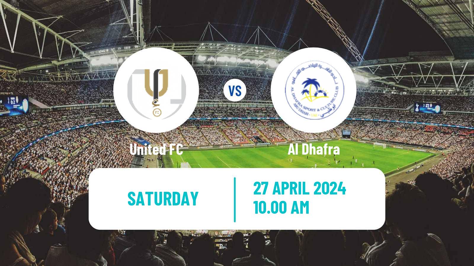 Soccer UAE Division 1 United FC - Al Dhafra