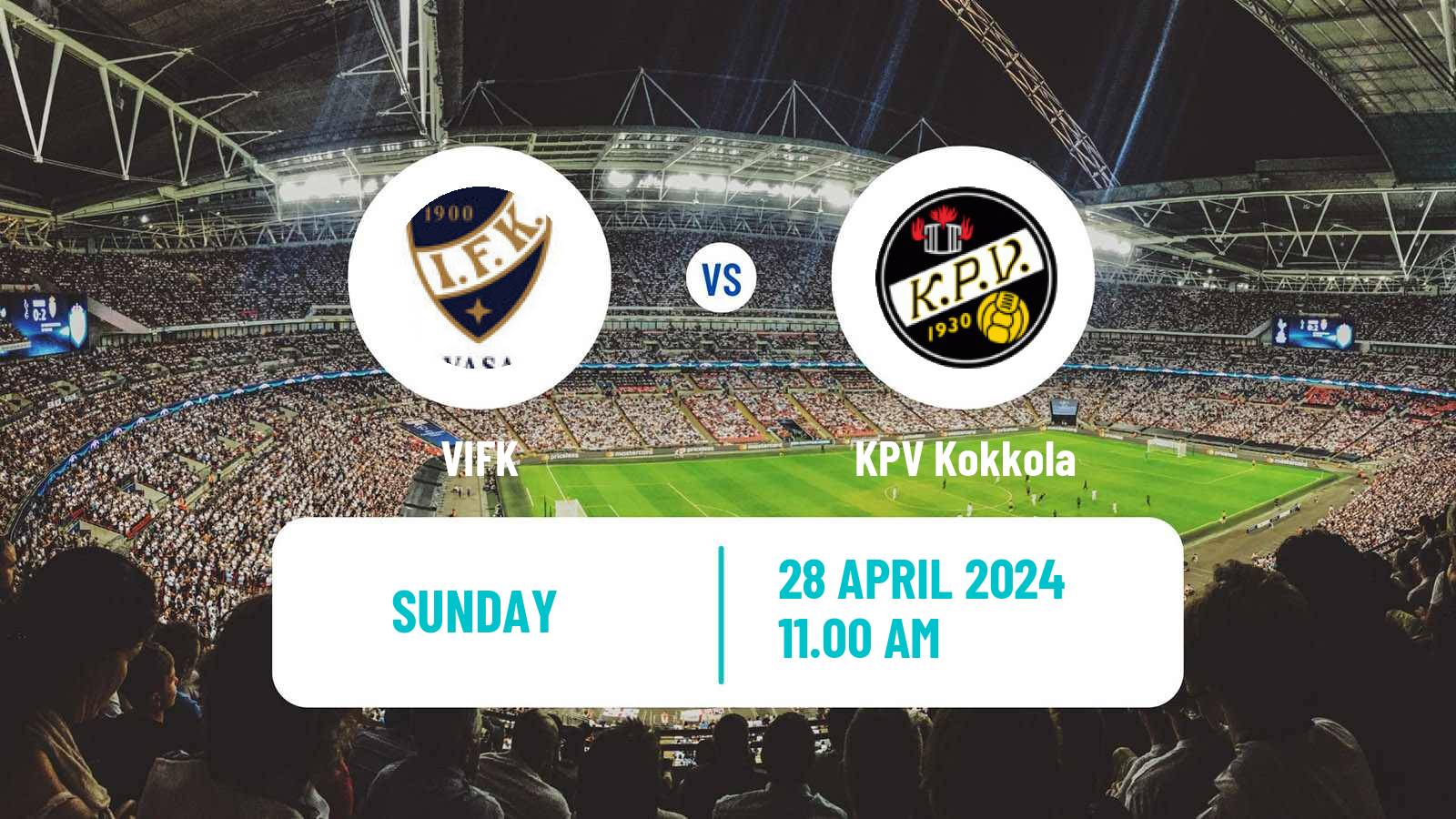 Soccer Finnish Ykkonen VIFK - KPV Kokkola