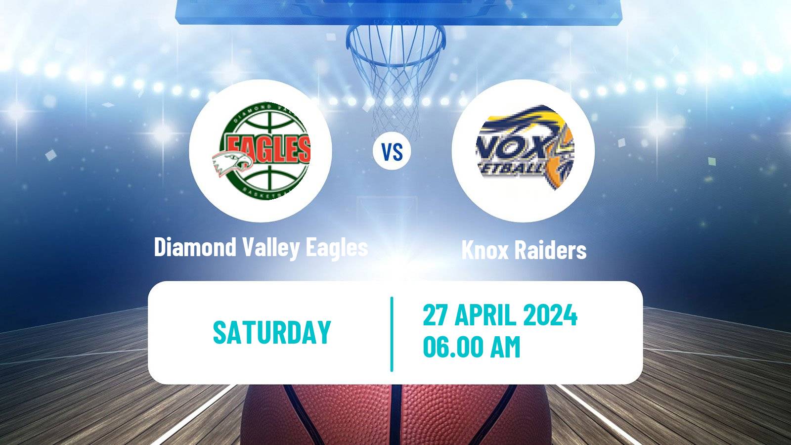 Basketball Australian NBL1 South Diamond Valley Eagles - Knox Raiders