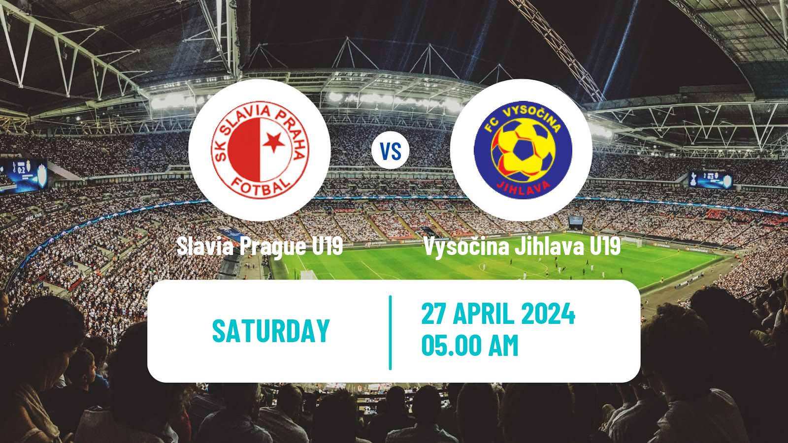 Soccer Czech U19 League Slavia Prague U19 - Vysočina Jihlava U19