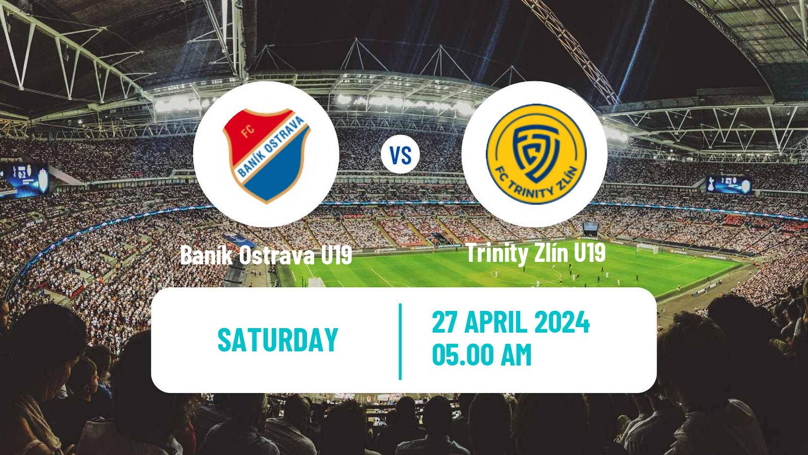 Soccer Czech U19 League Baník Ostrava U19 - Trinity Zlín U19