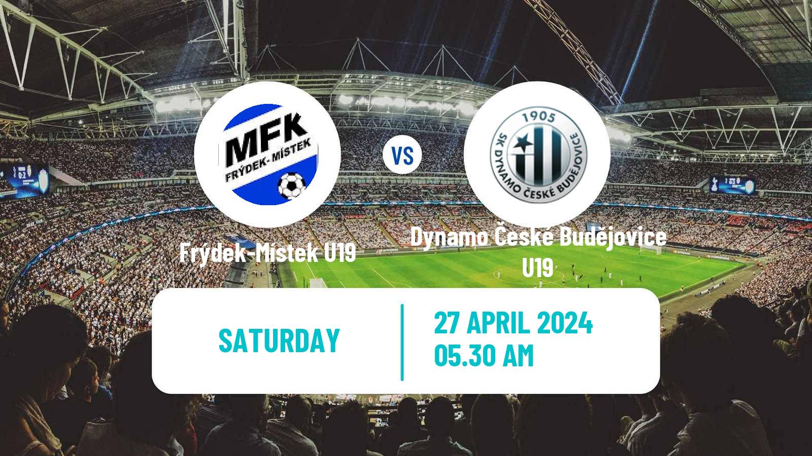 Soccer Czech U19 League Frýdek-Místek U19 - Dynamo České Budějovice U19
