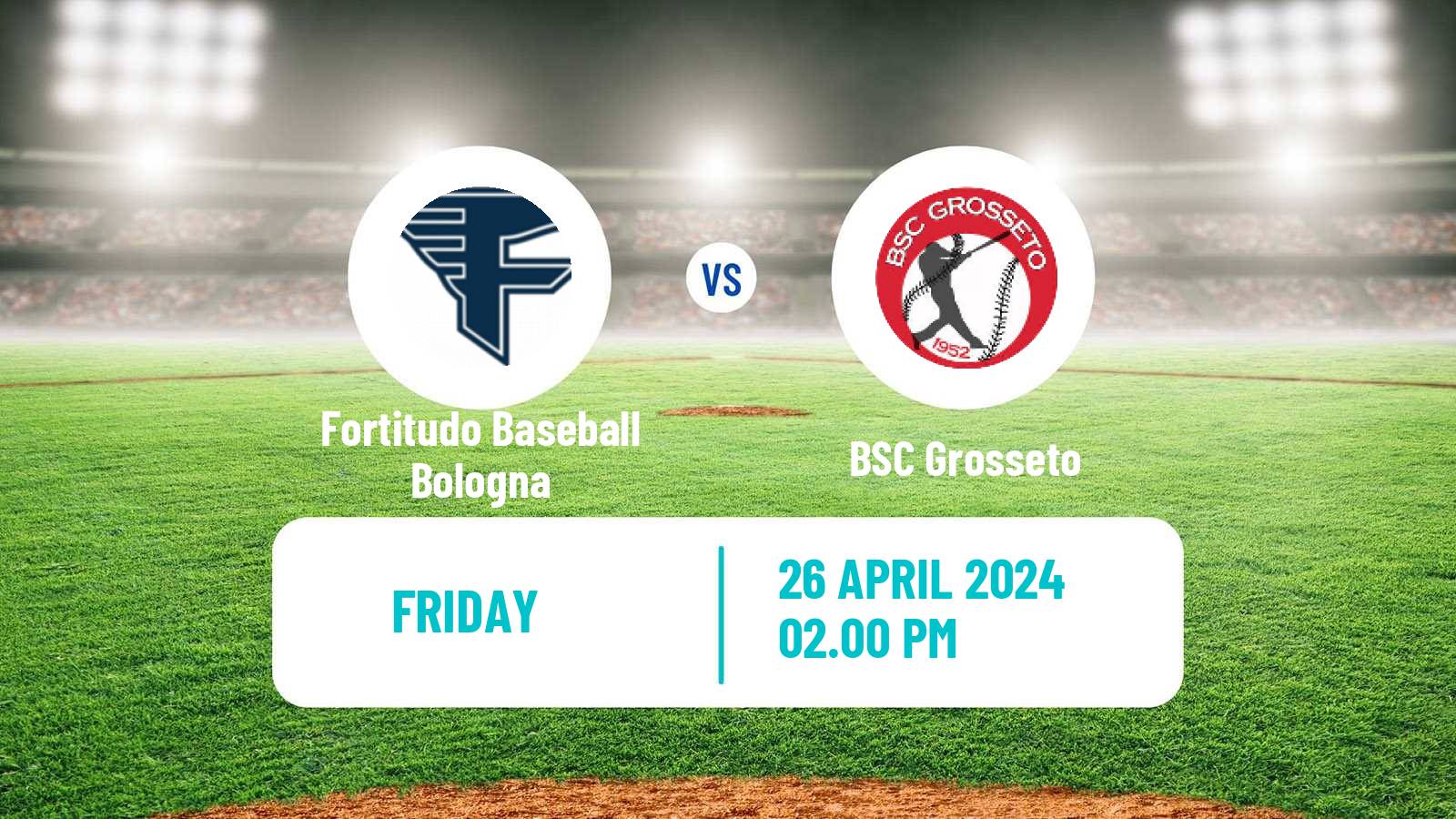 Baseball Italian Serie A1 Baseball Fortitudo Baseball Bologna - BSC Grosseto