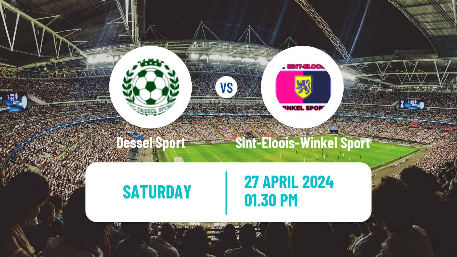Soccer Belgian National Division 1 Dessel Sport - Sint-Eloois-Winkel Sport