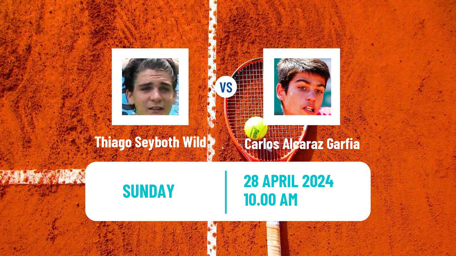 Tennis ATP Madrid Thiago Seyboth Wild - Carlos Alcaraz Garfia
