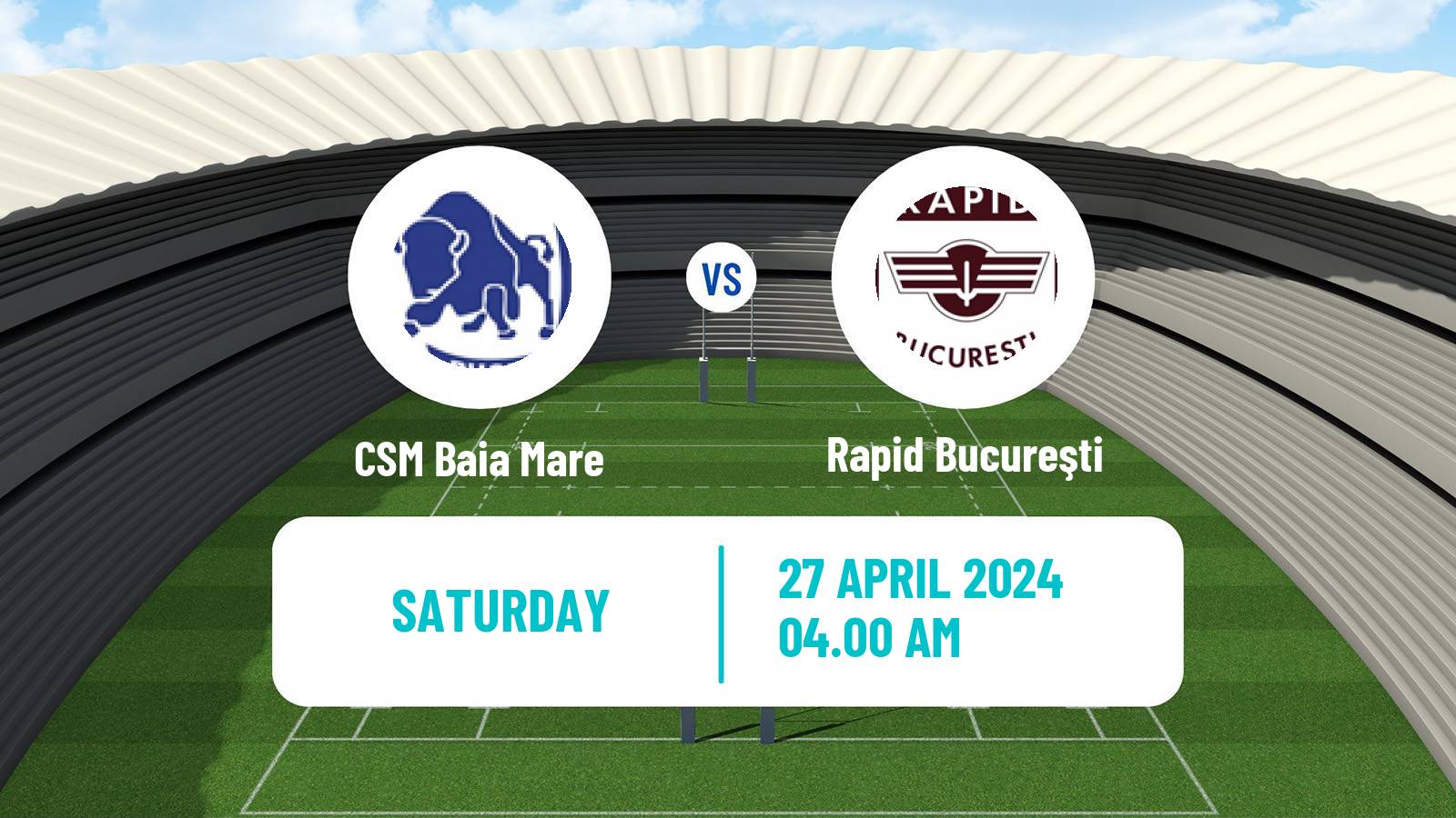 Rugby union Romanian Liga Nationala Rugby CSM Baia Mare - Rapid Bucureşti