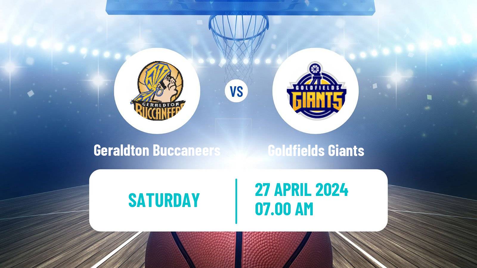 Basketball Australian NBL1 West Geraldton Buccaneers - Goldfields Giants