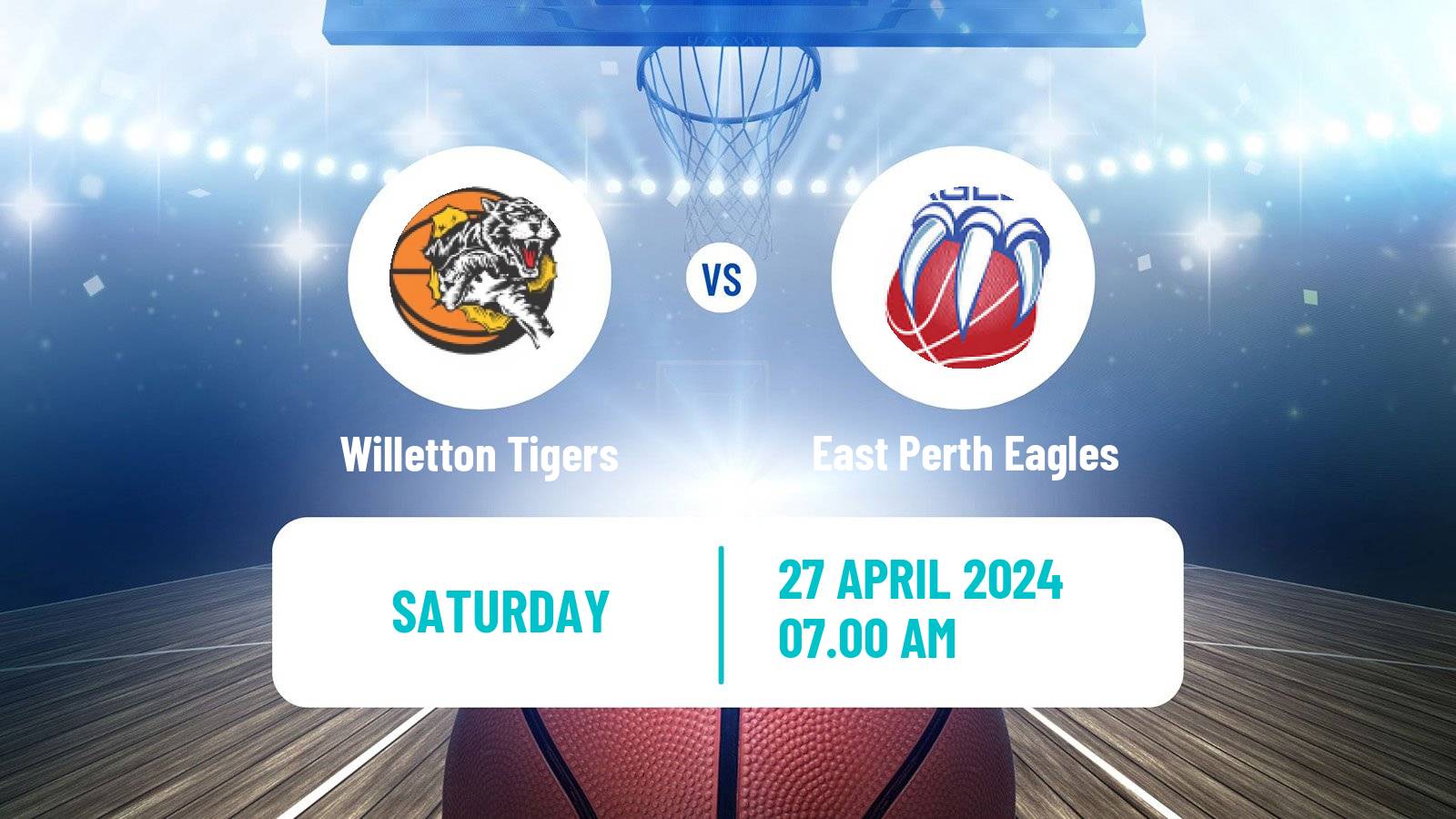 Basketball Australian NBL1 West Willetton Tigers - East Perth Eagles